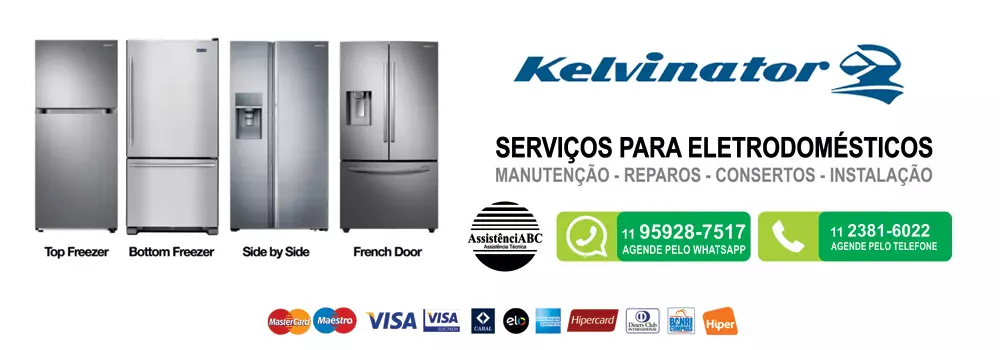 Assistência técnica Kelvinator para refrigeradores