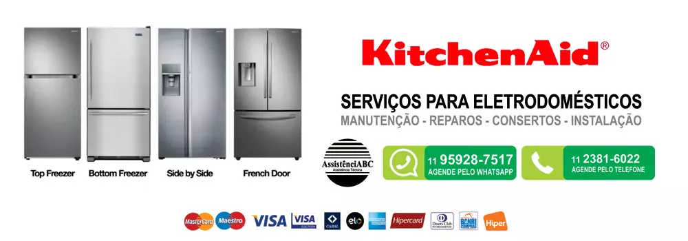 Assistência técnica Kitchenaid para refrigeradores